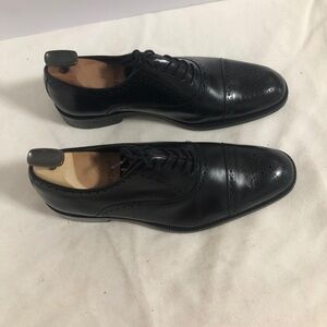 Belvedere Black Leather Wing Tip Oxford - 79